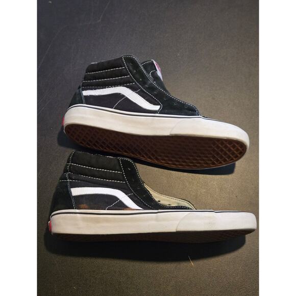 Vans Sk8-Hi Shoes Unisex different Sizes 8 & 9 Black White High Top no laces - Picture 4 of 5
